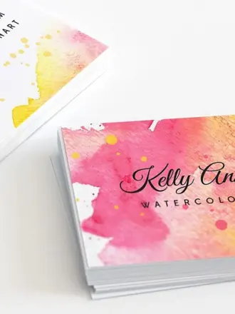 Акварельные визитки