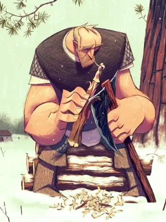 Арт дровосек Tom Booth