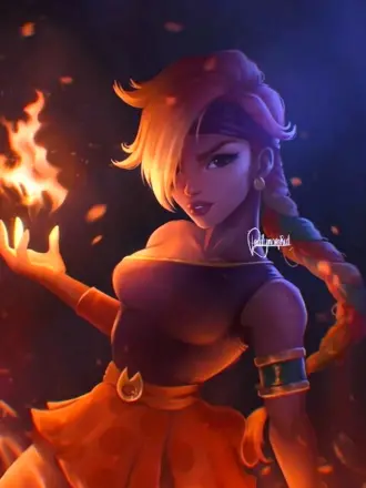 Brawl Stars Амбер арт