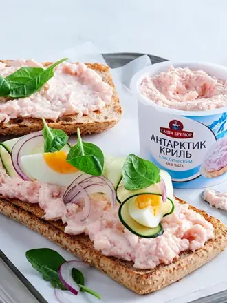 Бутерброды с крем пастой Антарктик криль