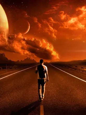 Человек на дороге