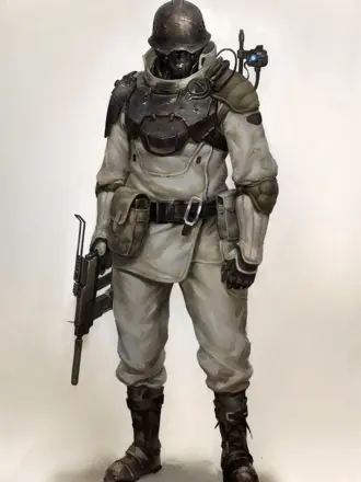 Dieselpunk Concept Art солдат