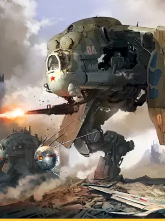 Дизельпанк шагоход Рейх