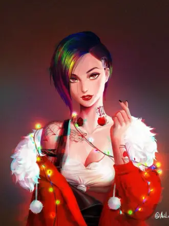 Джуди Альварес Cyberpunk арт