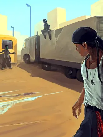 Фон ГТА 5 гетто