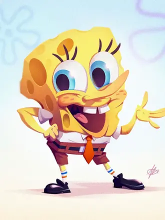 Губка Боб арт