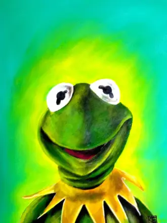 Кермит лягушка арт