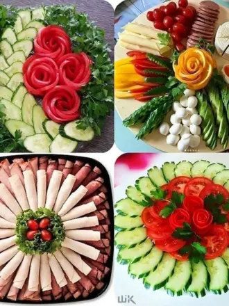 Красивые нарезки на праздничный