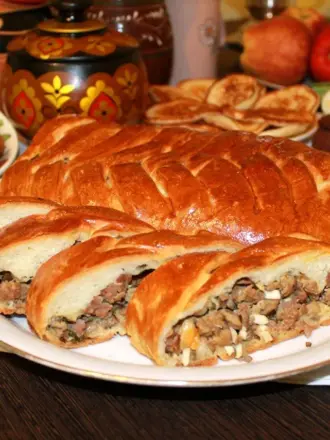 Курник расстегаи кулебяка