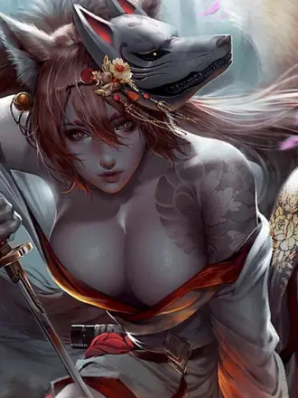 Лиса Самурай Кицунэ