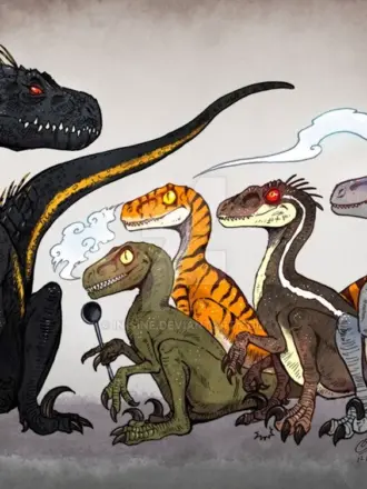 Мир Юрского периода Блю и Индораптор