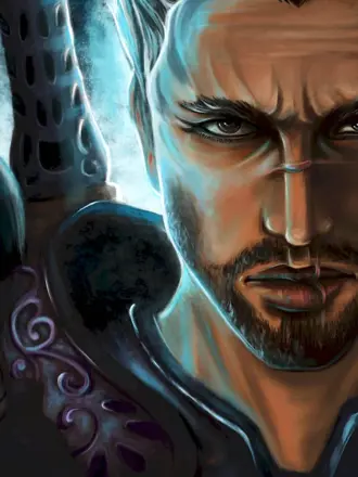 Мужчина со шрамом на лице фэнтези