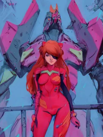 Персонаж Евангелиона блондинка