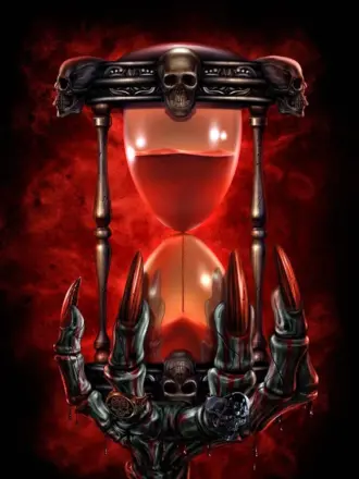 Песочные часы с черепом