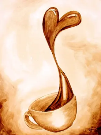 Рисование кофе