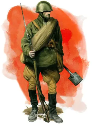 Солдат РККА 1941 арт