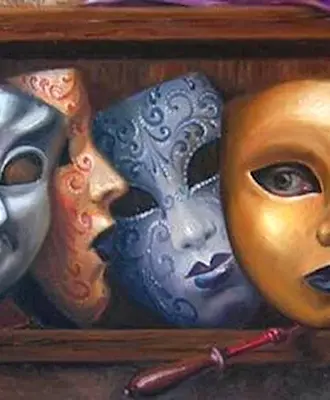 Театральная маска живопись