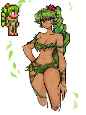 Terraria Дриада r34