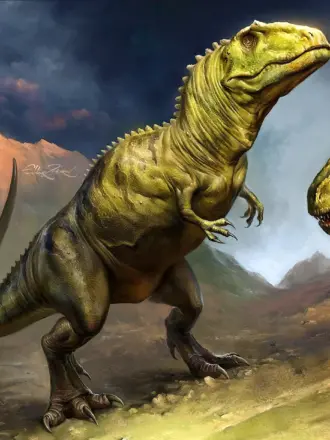 Тираннозавр и гигантозавр