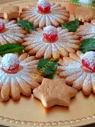 Украшение песочного печенья