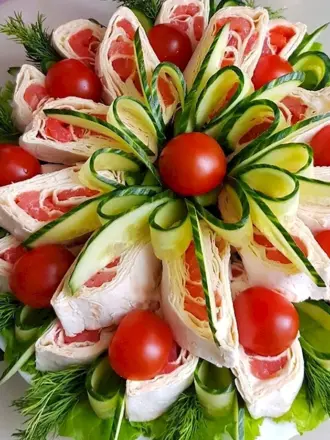 Украшение закусок