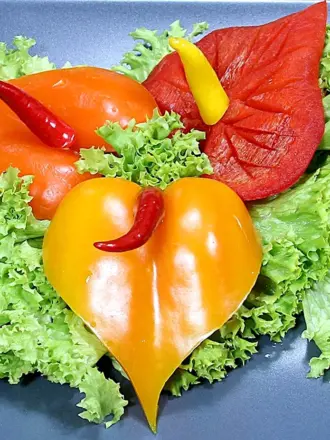 Украшения из овощей