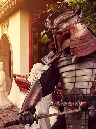 Воин Ронин Самурай арт Япония