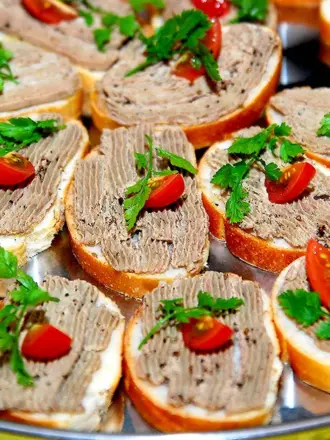 Закуски с паштетом