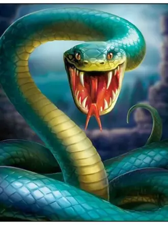 Змея живопись