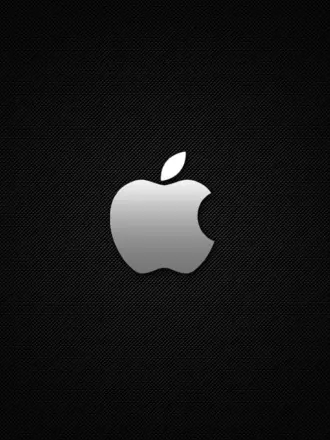 Apple на черном фоне