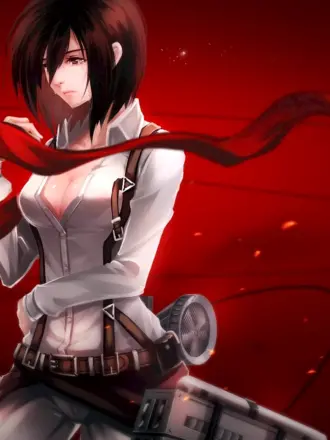 Атака титанов Микаса