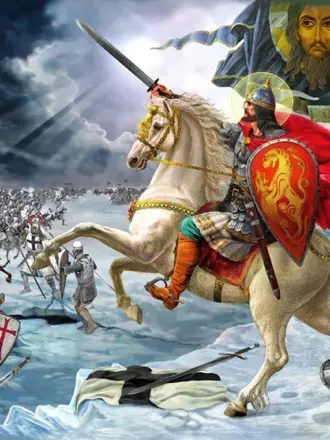 Битва Ледовое побоище 1242