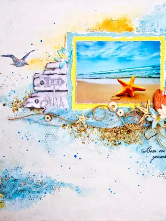 Бумага для скрапбукинга морская тематика