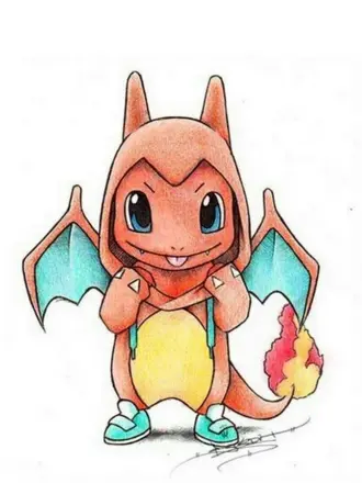 Чармандер покемон рисунок