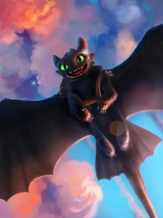 Дракон ночная фурия Беззубик