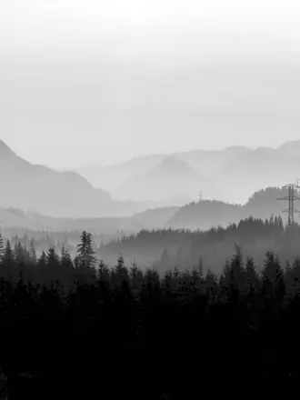 Горы и лес Минимализм