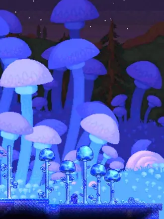 Грибной биом Terraria Art