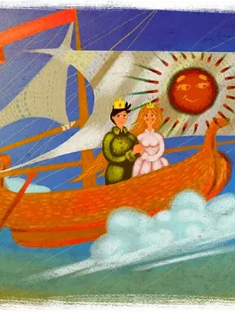 Иллюстрация к сказке Летучий корабль