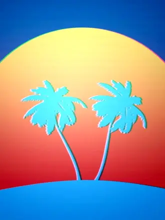 Хотлайн Майами пальмы