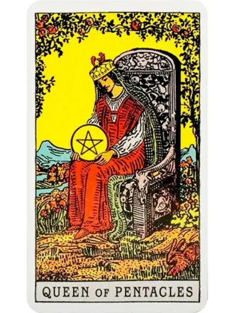 Королева пентаклей Таро Уэйта