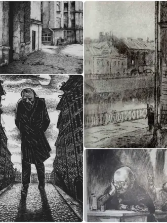 Косенков иллюстрации к преступлению и наказанию