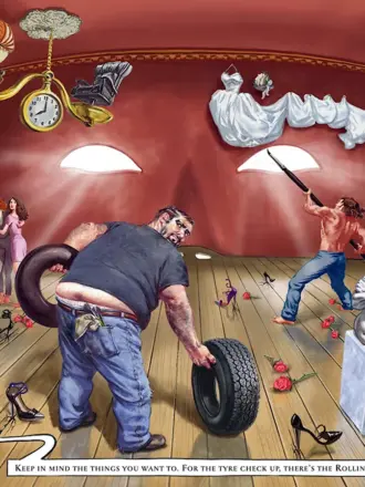 Креативная реклама шиномонтажа