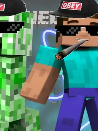 Крутые чел МАЙНКРАФТЕ