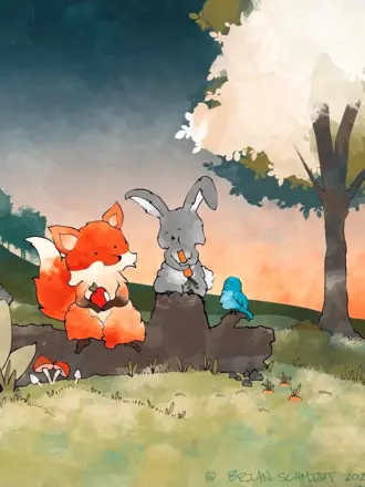 Лисичка и зайчик