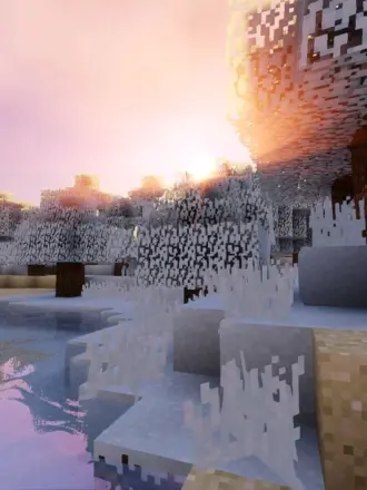 Майнкрафт снежный биом