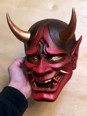 Маска Hannya демон