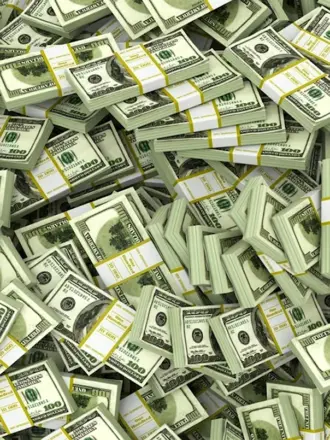 Много долларов