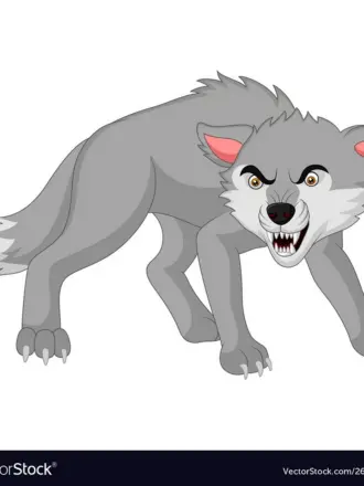 Мультяшные злые волки