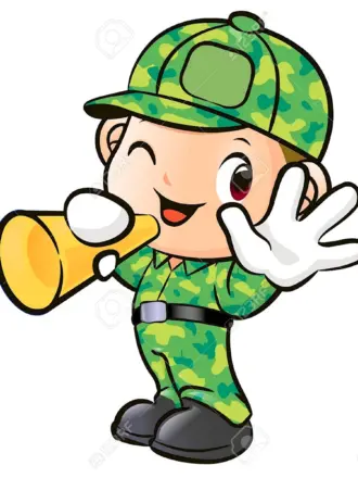 Мультяшный военный
