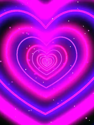Неоновые сердечки из тик тока